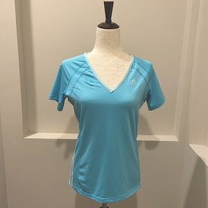 New! Adidas Performance V-Neck T-Shirt NWT